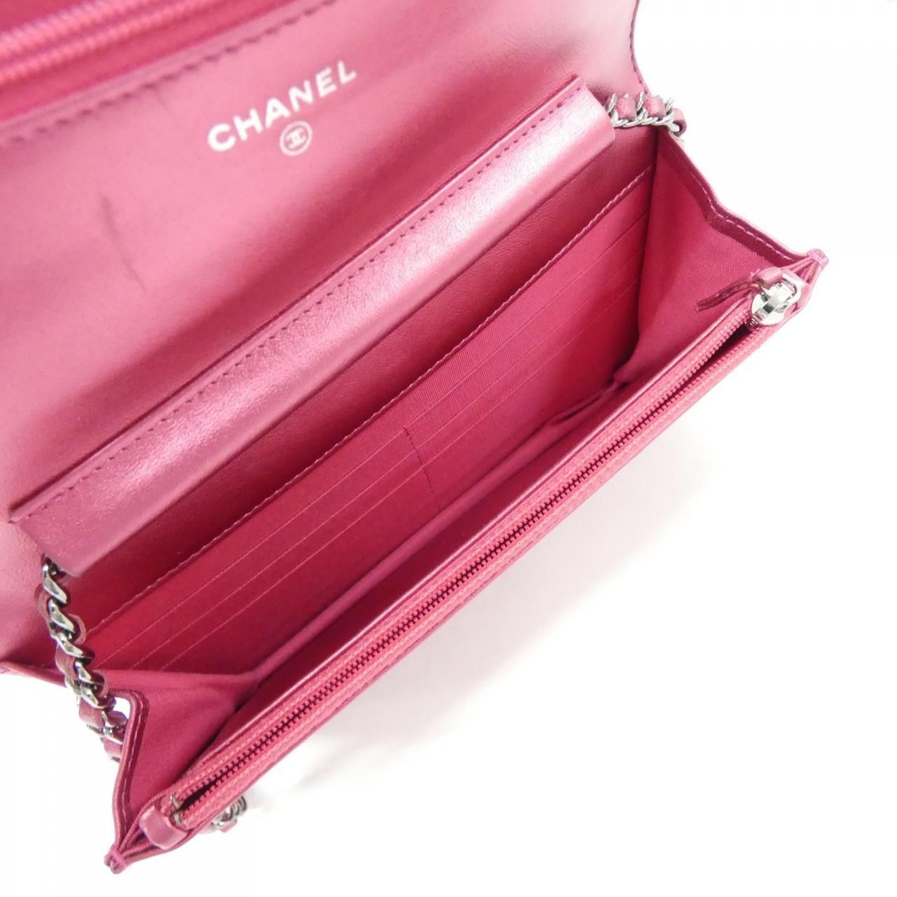 Chanel Line Chain Shoulder Bag Pink — view 9