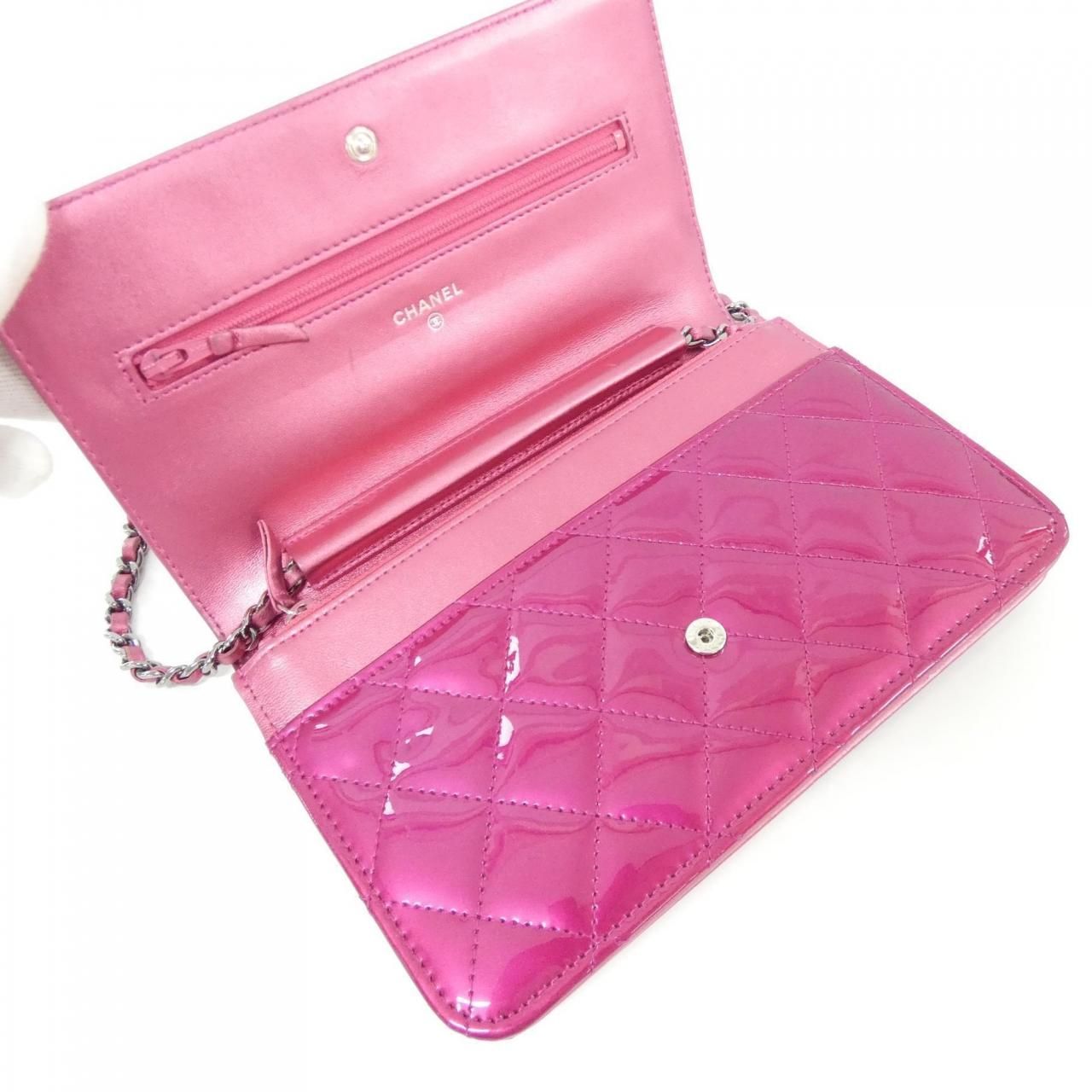 Chanel Line Chain Shoulder Bag Pink — view 7