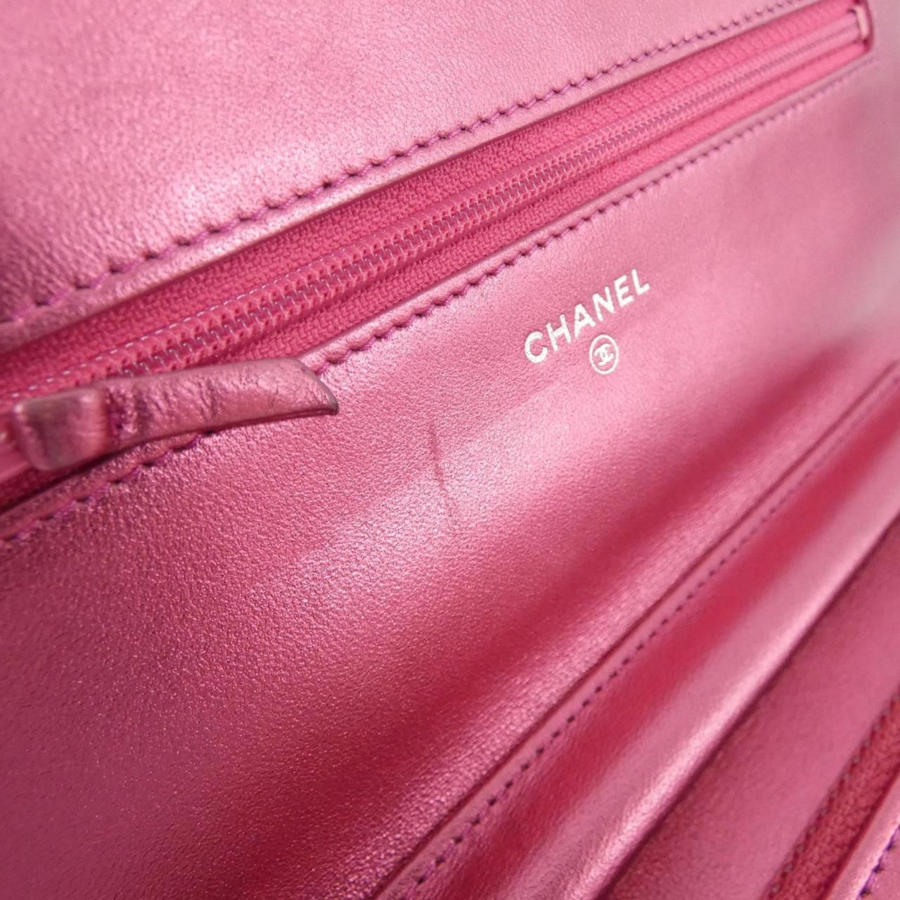 Chanel Line Chain Shoulder Bag Pink — view 8