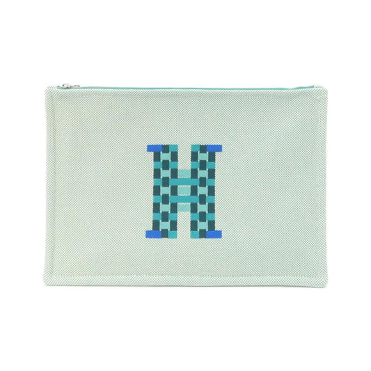 Hermes Tissage Pouch Blue