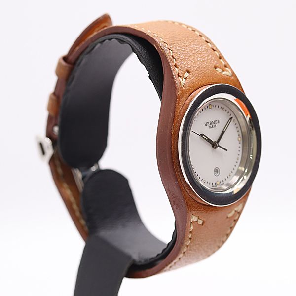 Hermes and Ahne Quartz White Dial Watch — view 2