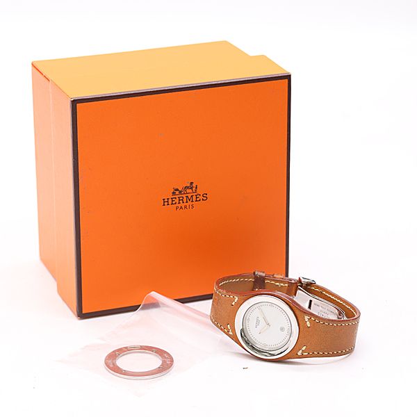 Hermes and Ahne Quartz White Dial Watch — view 5