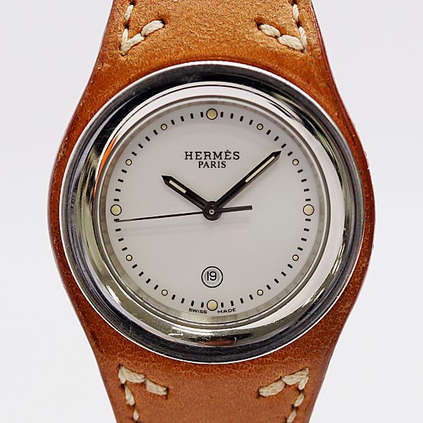 Hermes and Ahne Quartz White Dial Watch