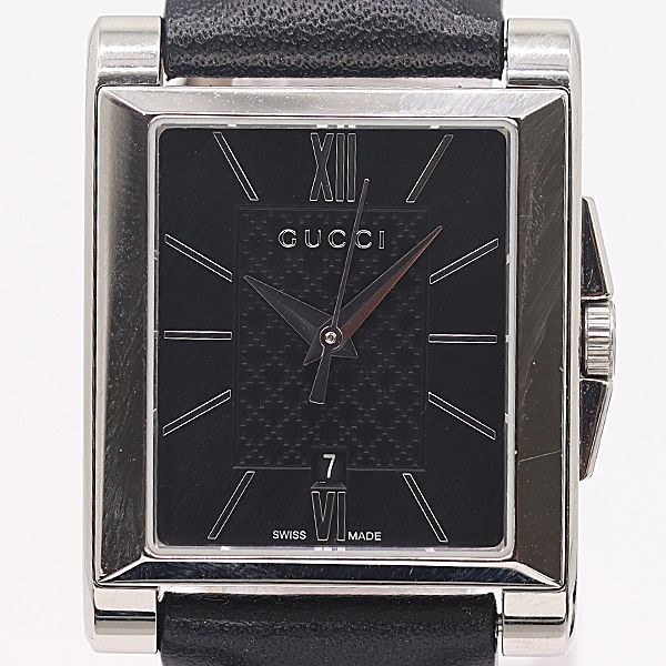 Gucci Box Timeless Rectangle 138.5 Quartz Black Dial Watch