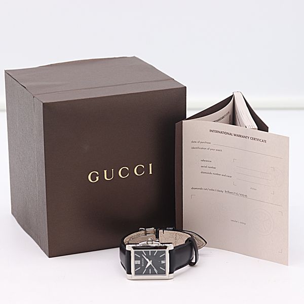 Gucci Box Timeless Rectangle 138.5 Quartz Black Dial Watch — view 5