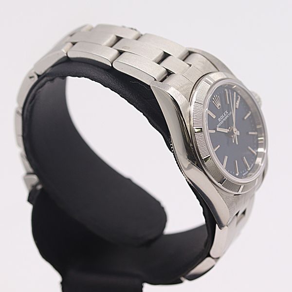 Rolex Box with Frame Oyster Perpetual Automatic Winding Blue Dial Watch — view 2