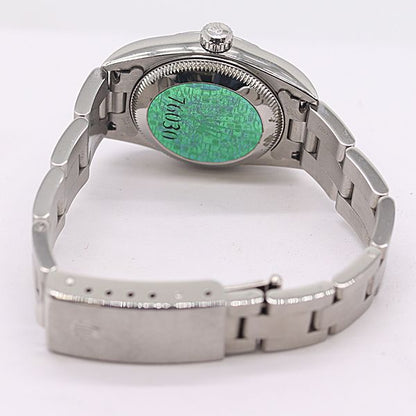 Rolex Box with Frame Oyster Perpetual Automatic Winding Blue Dial Watch — view 4
