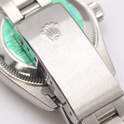 Rolex Box with Frame Oyster Perpetual Automatic Winding Blue Dial Watch — view 5