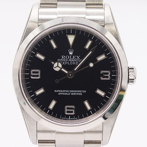 Rolex Box Explorer Manual Winding Black Dial Watch
