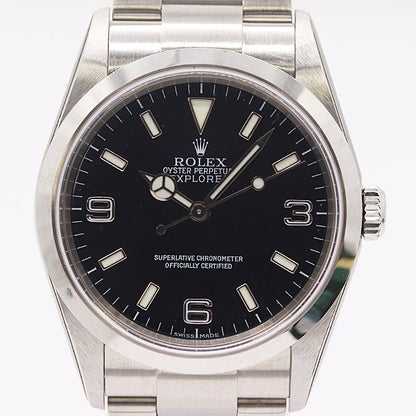 Rolex Box Explorer Manual Winding Black Dial Watch