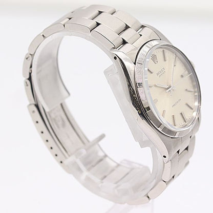 Rolex And Oyster Precision Manual Winding Silver Dial Watch — view 2