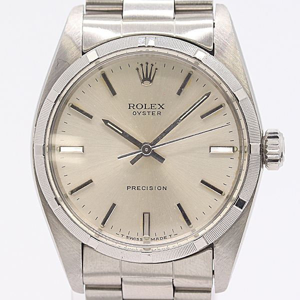 Rolex And Oyster Precision Manual Winding Silver Dial Watch