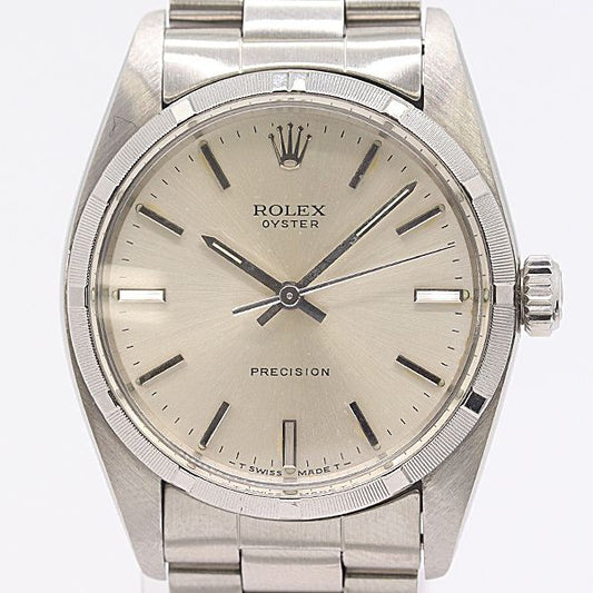 Rolex And Oyster Precision Manual Winding Silver Dial Watch