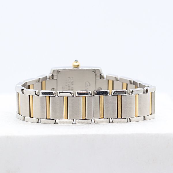 Cartier Tank Francaise SM Yg SS Quartz Ivory Dial Watch Mtm — view 4