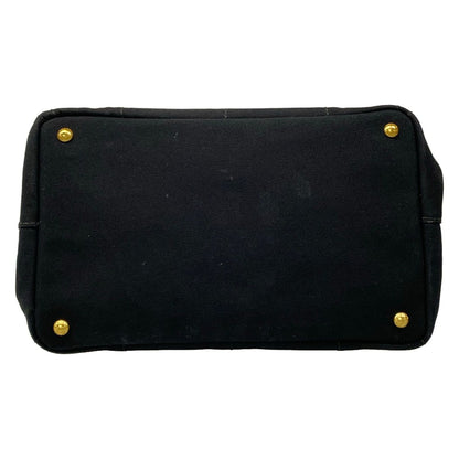 Prada Tote Canapa Black Beige — view 5