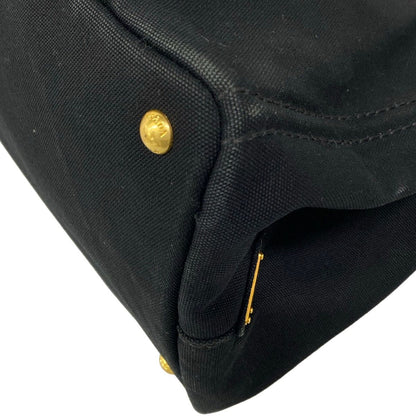 Prada Tote Canapa Black Beige — view 6