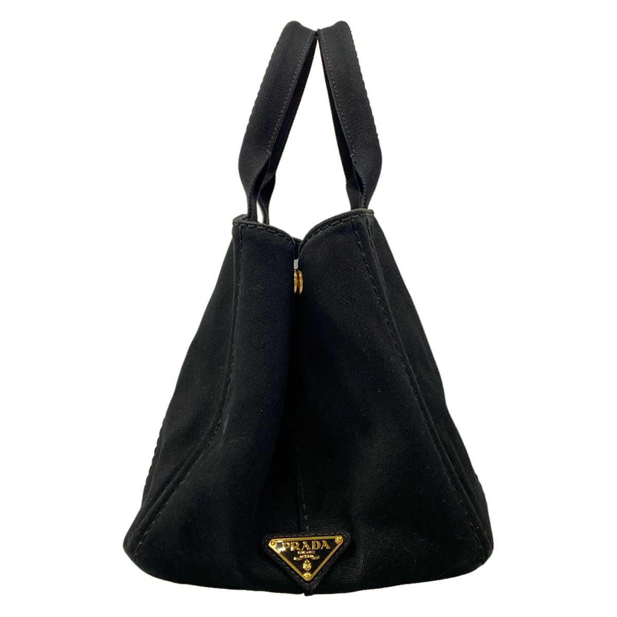 Prada Tote Canapa Black Beige — view 2