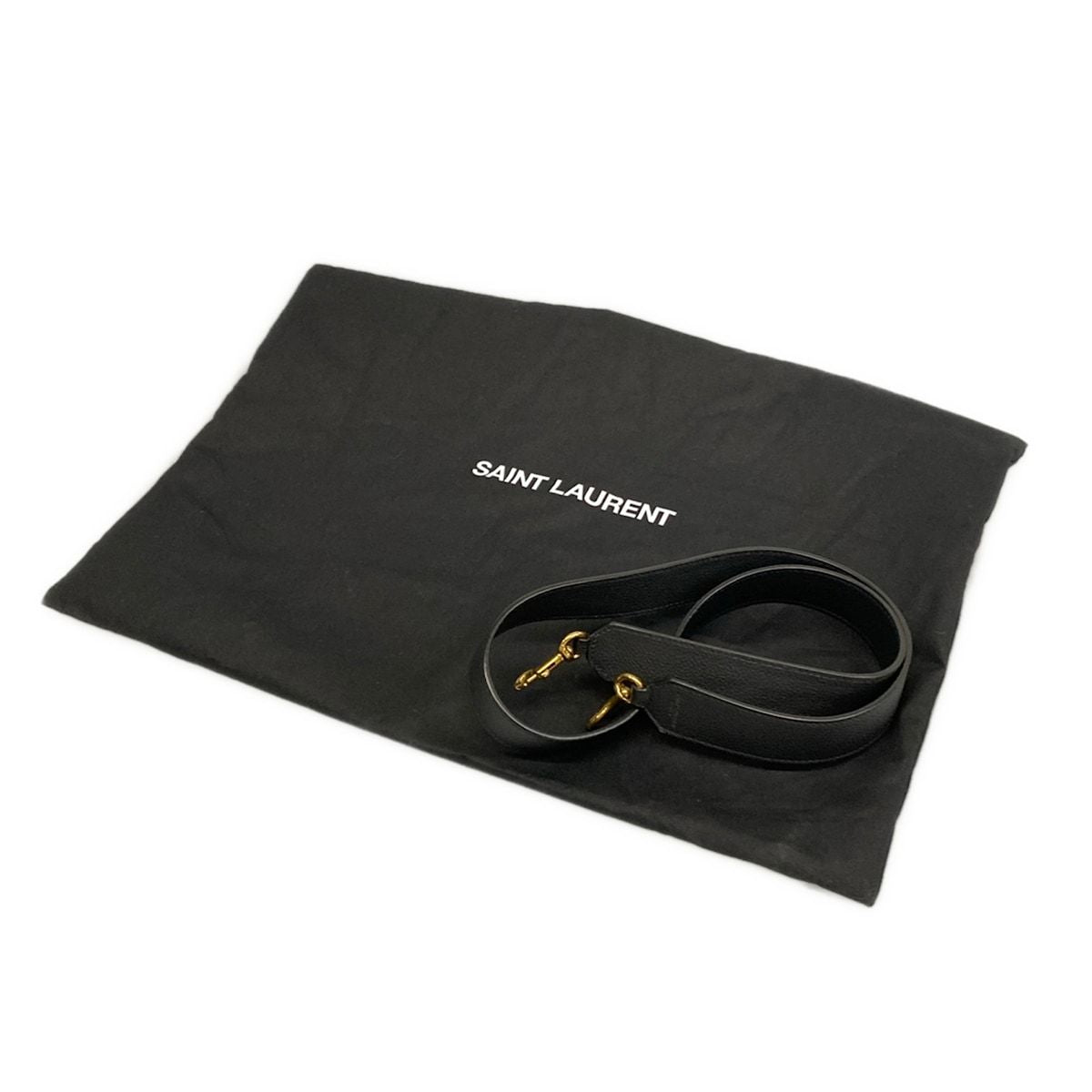 Saint Laurent Paris Handbag Baby Tote Downtown Black Leather — view 8