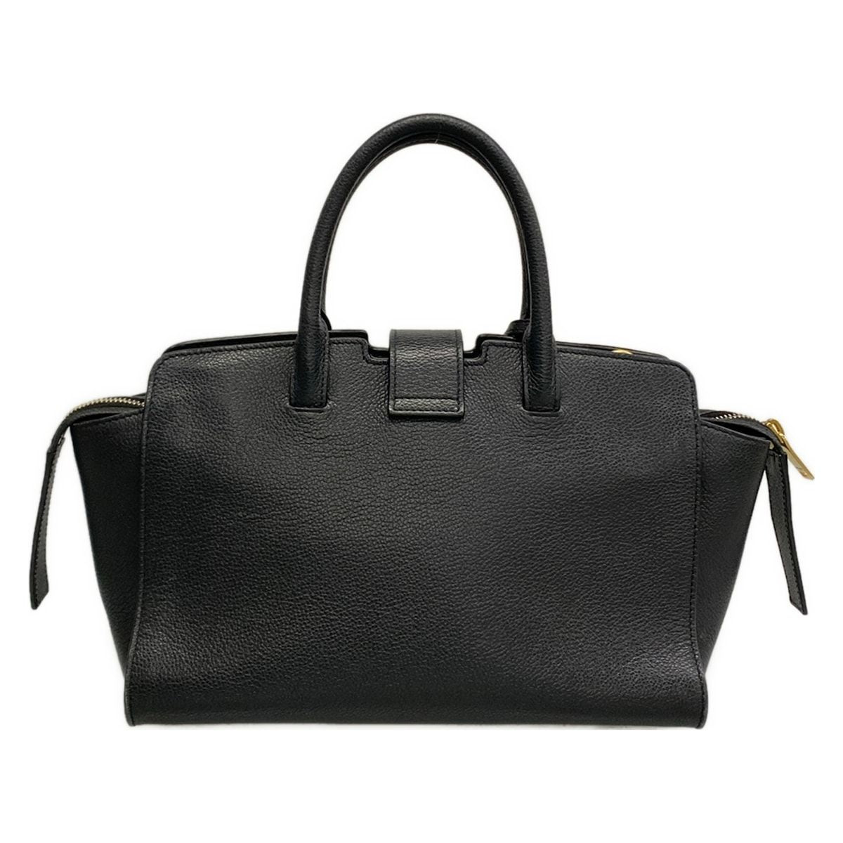 Saint Laurent Paris Handbag Baby Tote Downtown Black Leather — view 3