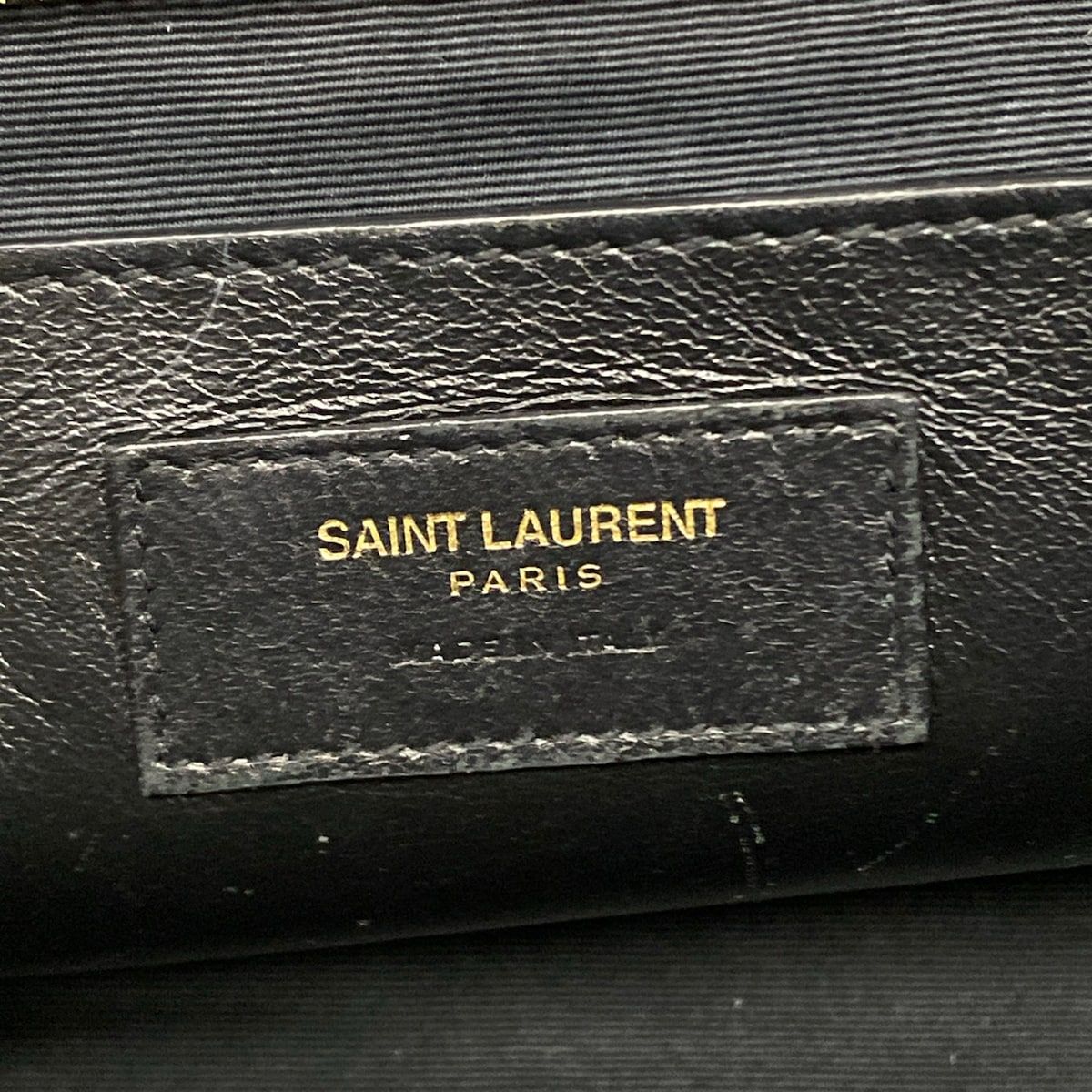 Saint Laurent Paris Handbag Baby Tote Downtown Black Leather — view 9