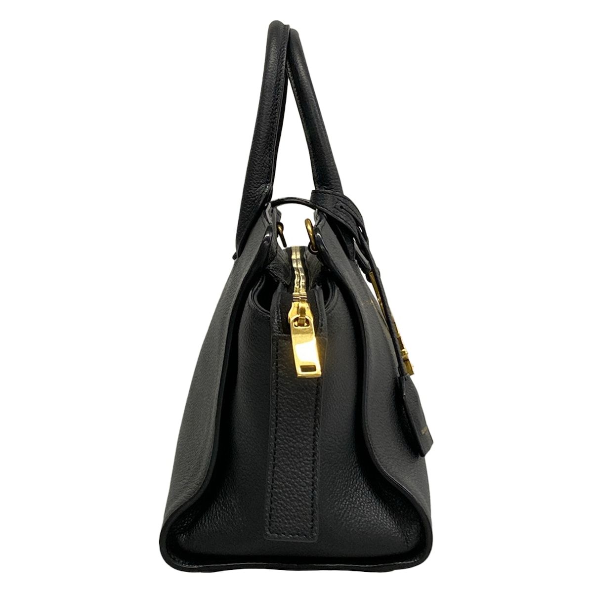 Saint Laurent Paris Handbag Baby Tote Downtown Black Leather — view 2