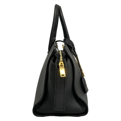 Saint Laurent Paris Handbag Baby Tote Downtown Black Leather — view 2