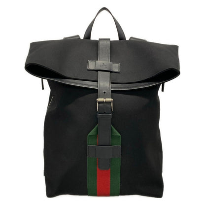 Gucci Sac Techno Canvas Backpack Black Red Green Sta Available