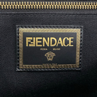 Fendi Tote Black Gold Fendace — view 9