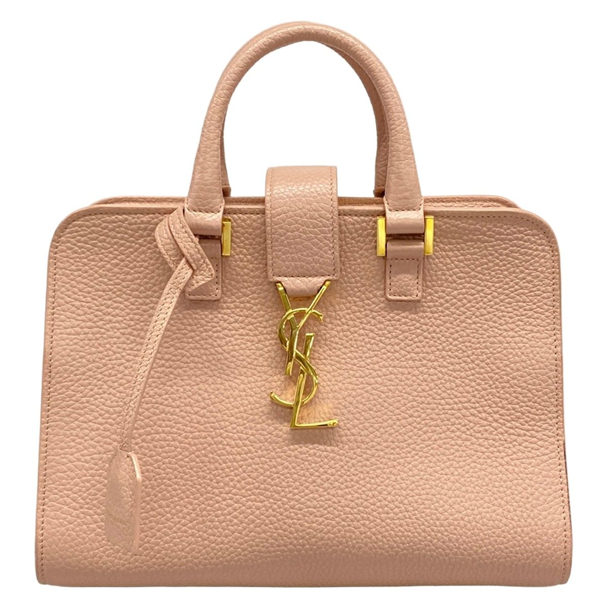 Saint Laurent Paris Handbag Baby Cabas Light Pink Leather