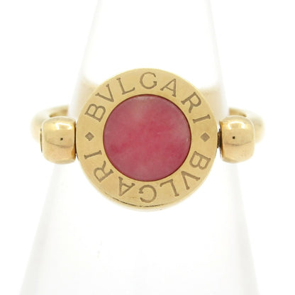 Bvlgari Ring Flip 18k Yellow Gold Coral Green