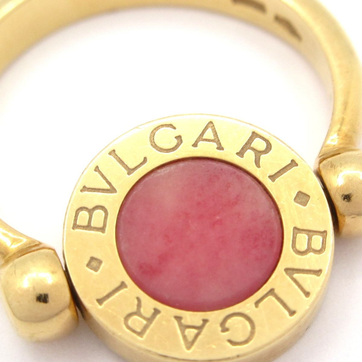 Bvlgari Ring Flip 18k Yellow Gold Coral Green — view 5
