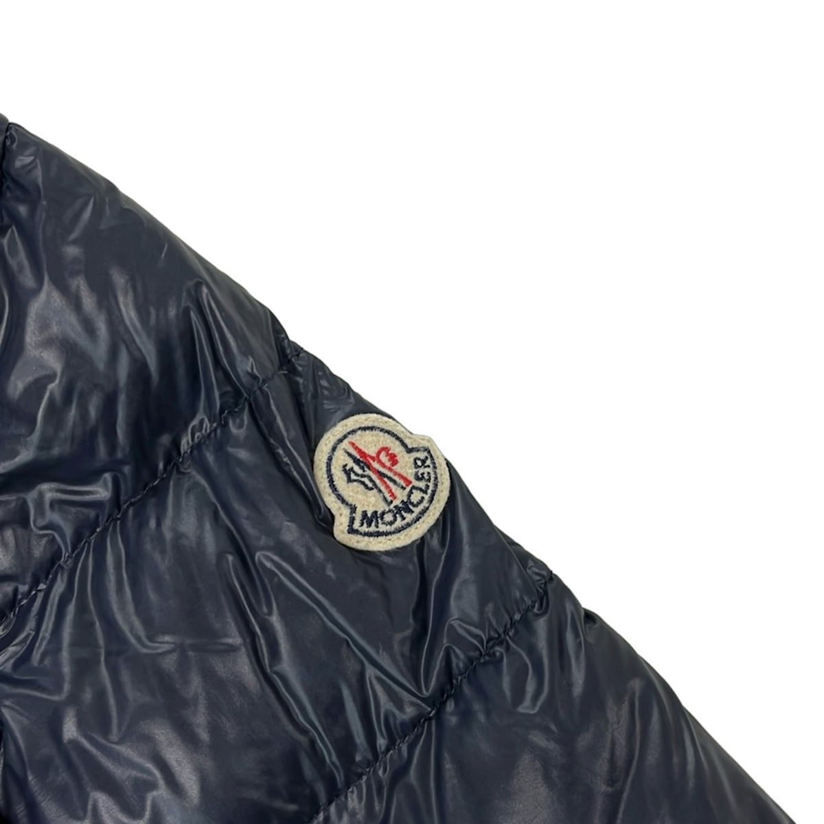 Moncler Down Jacket Coat 12 L Suyen Dark Navy Long Sleeve Zip Up Winter — view 8