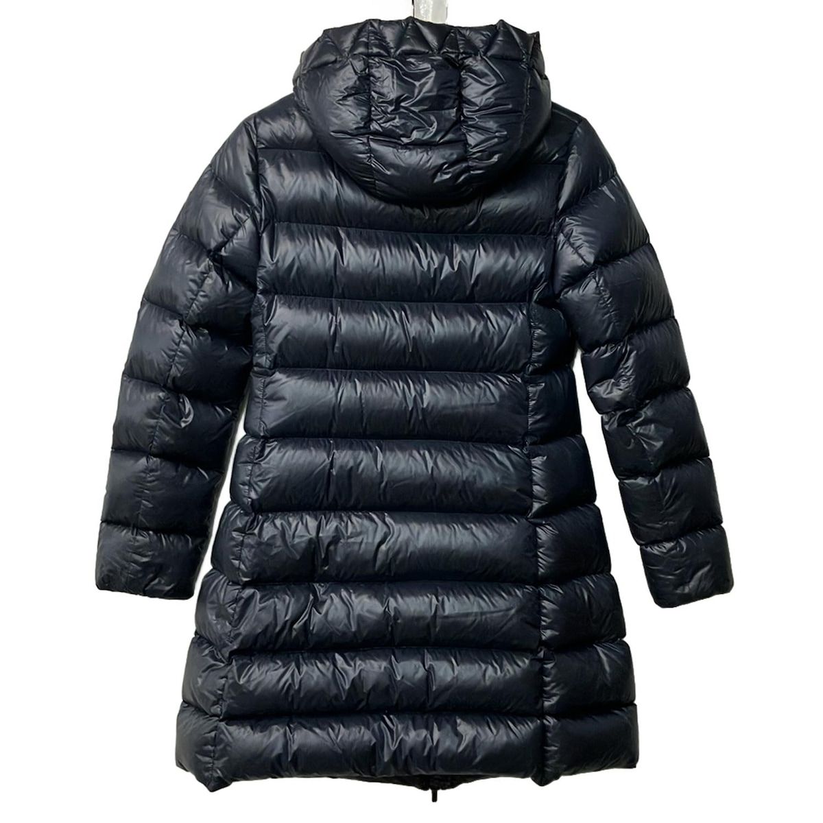 Moncler Down Jacket Coat 12 L Suyen Dark Navy Long Sleeve Zip Up Winter — view 2