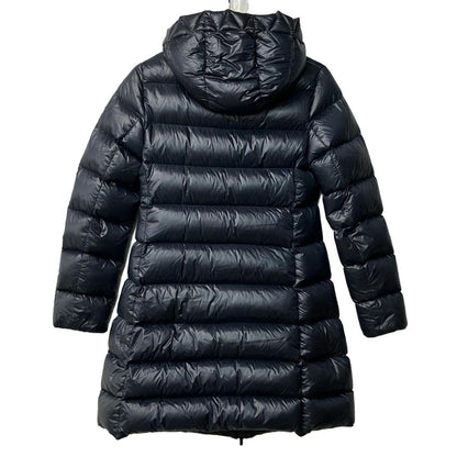 Moncler Down Jacket Coat 12 L Suyen Dark Navy Long Sleeve Zip Up Winter — view 2
