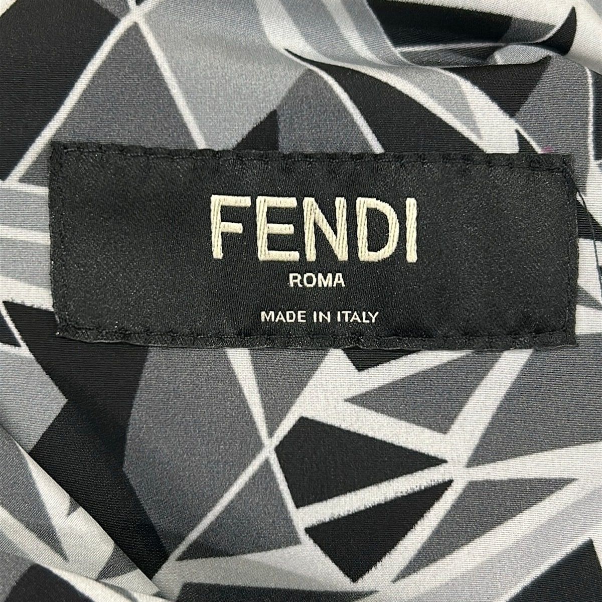 Fendi Coat 50 M Black Long Sleeve Reversible Bag Bugs Mon Star Spring Autumn — view 4