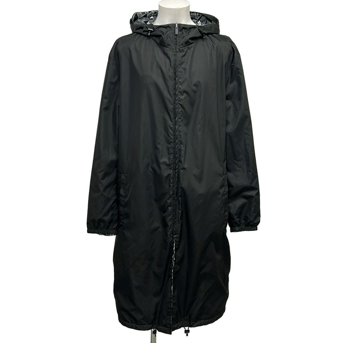 Fendi Coat 50 M Black Long Sleeve Reversible Bag Bugs Mon Star Spring Autumn