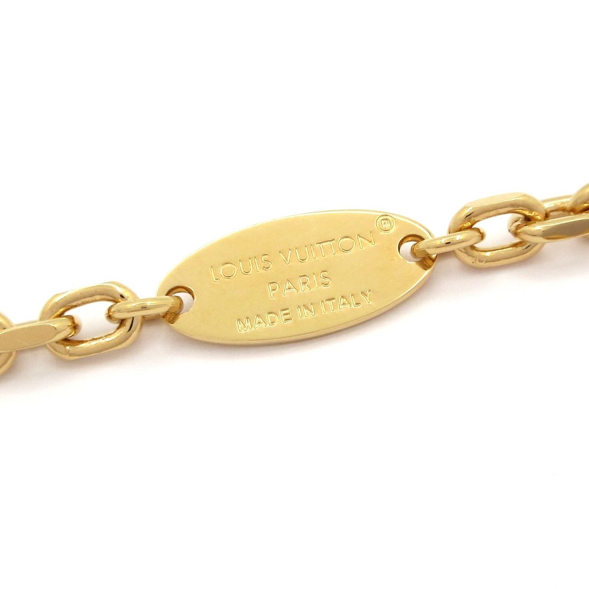 Louis Vuitton Necklace LV Signet Gold — view 5