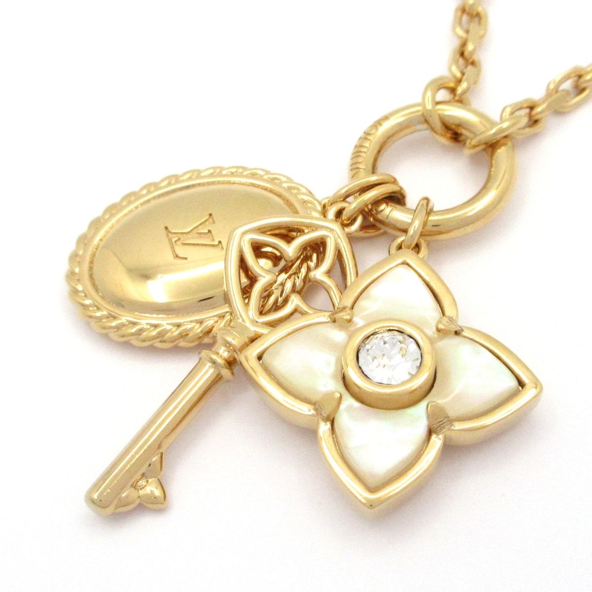Louis Vuitton Necklace LV Signet Gold