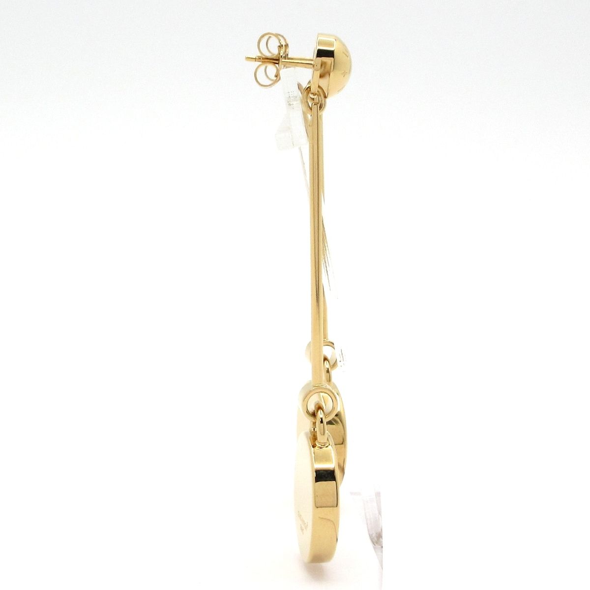 Louis Vuitton Earrings LV Signet Gold Silver — view 2