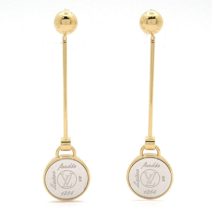 Louis Vuitton Earrings LV Signet Gold Silver
