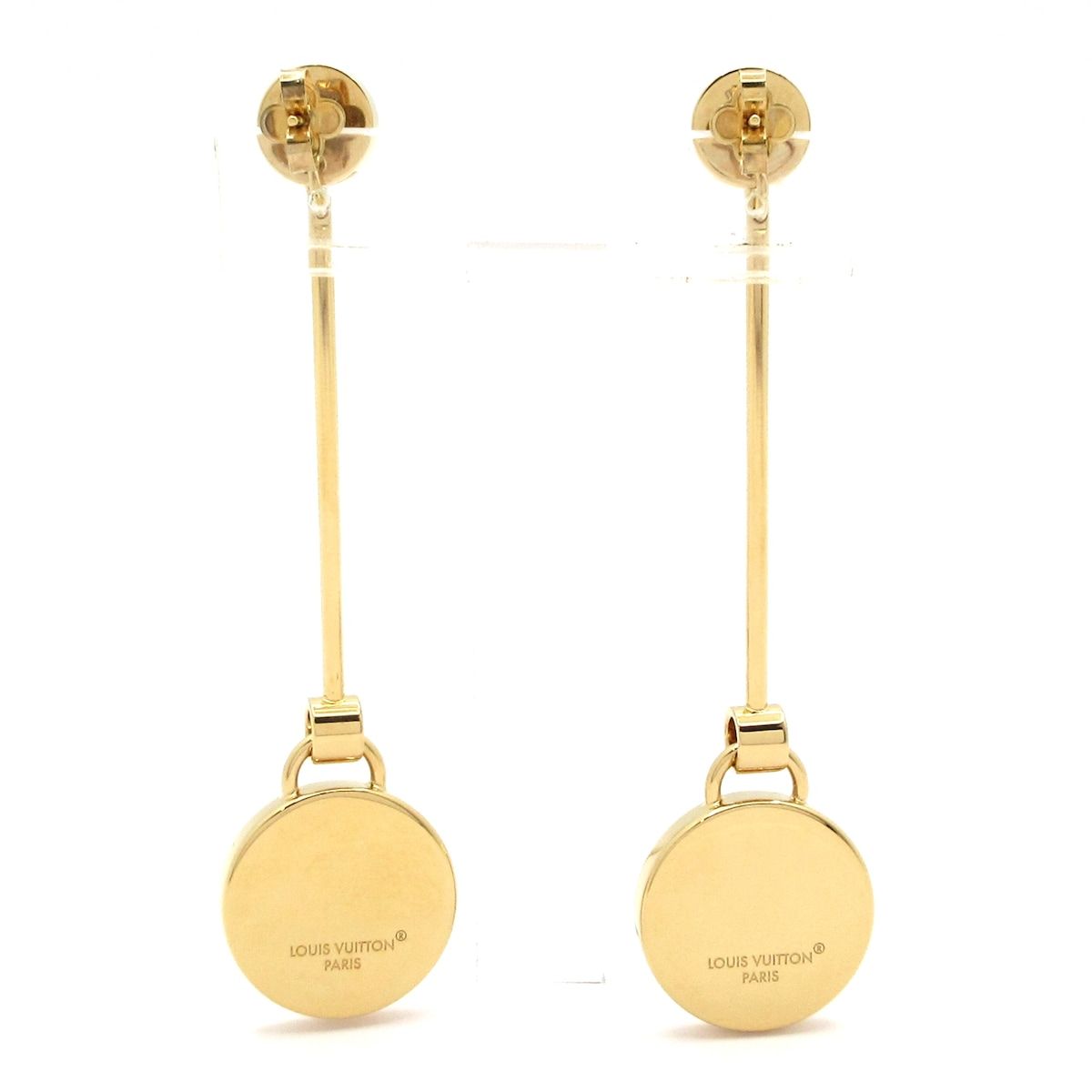 Louis Vuitton Earrings LV Signet Gold Silver — view 3