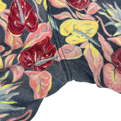 Louis Vuitton Short Sleeve Shirt S Neon Logo Aloha Navy Pink Multi Floral — view 9