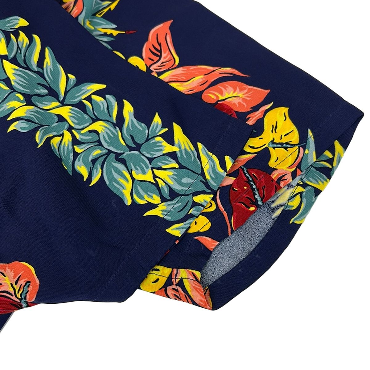 Louis Vuitton Short Sleeve Shirt S Neon Logo Aloha Navy Pink Multi Floral — view 6