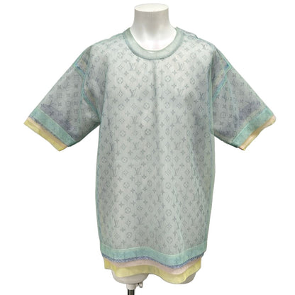 Louis Vuitton Short Sleeve T-Shirt XS Monogram Tulle Layered Ted Crew