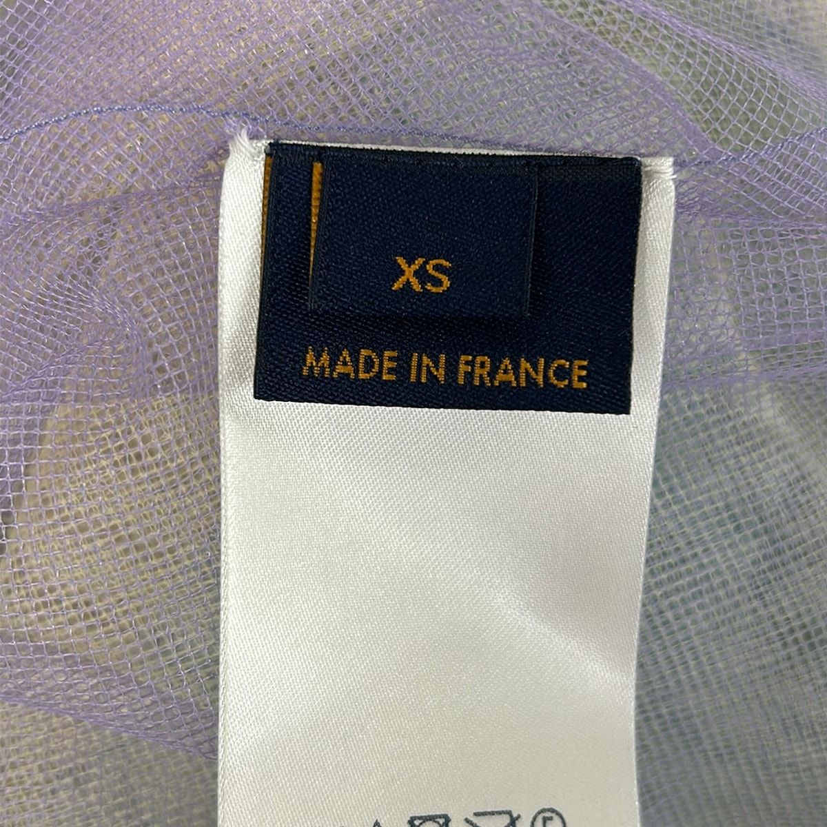 Louis Vuitton Short Sleeve T-Shirt XS Monogram Tulle Layered Ted Crew — view 5