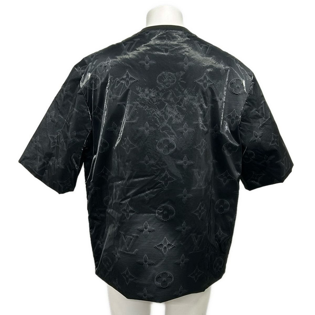 Louis Vuitton Short Sleeve Top S Technical Short Black Crew Neck Collection — view 2