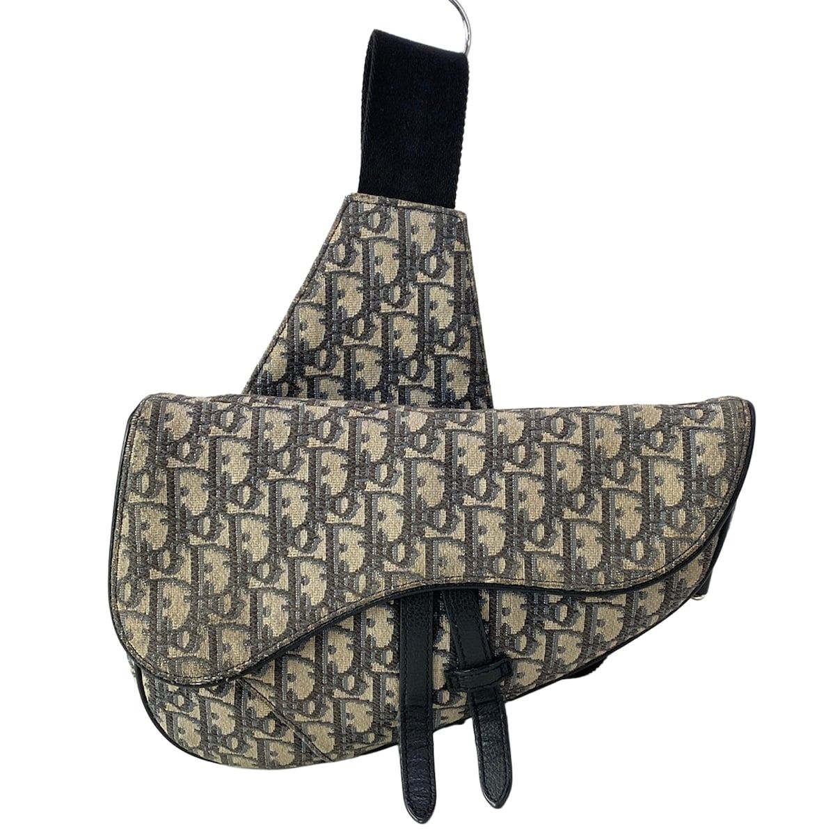 Dior Shoulder Bag Oak Navy Ivory Leather