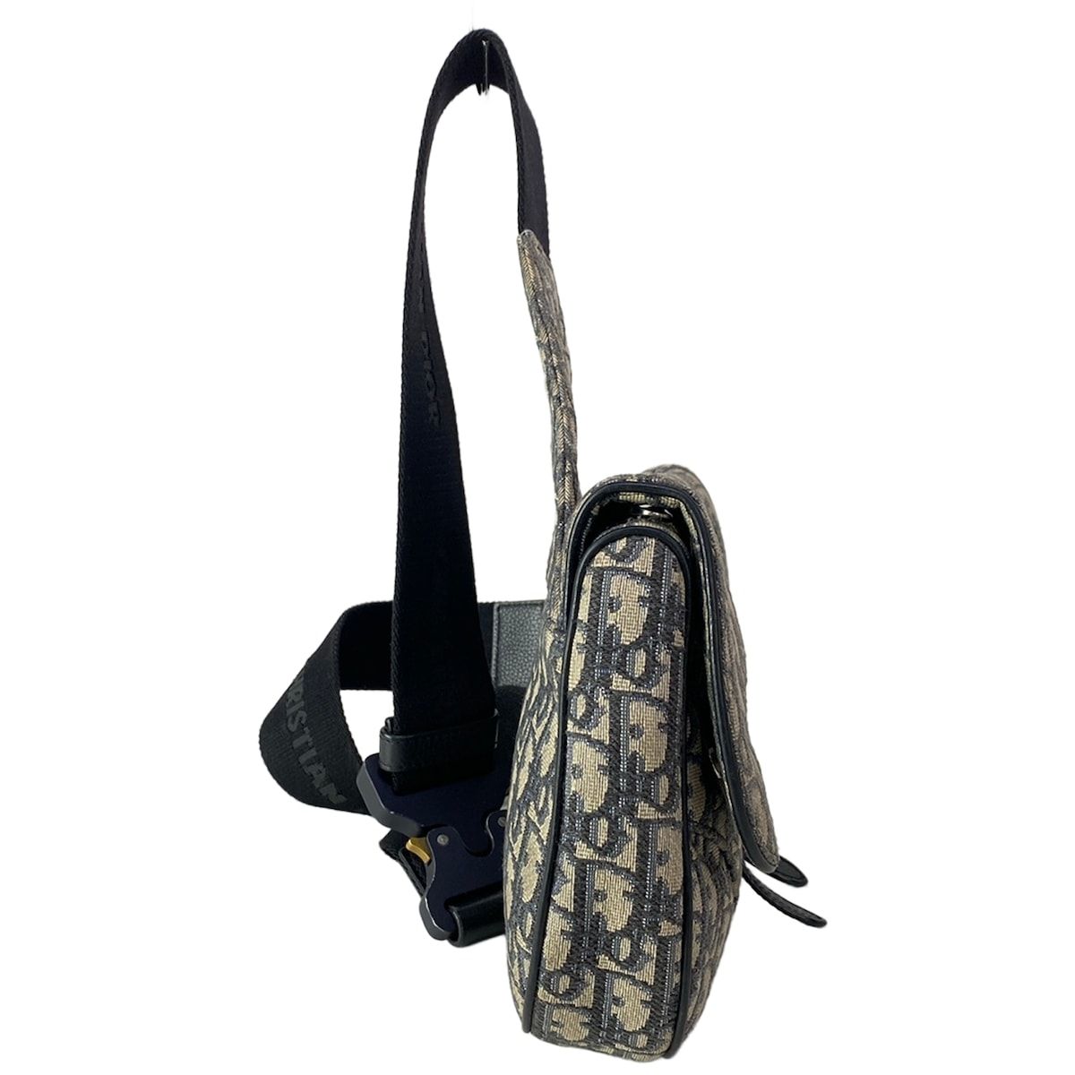 Dior Shoulder Bag Oak Navy Ivory Leather — view 2