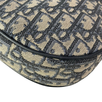 Dior Shoulder Bag Oak Navy Ivory Leather — view 6