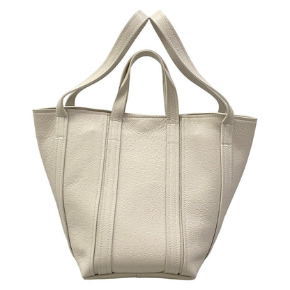 Balenciaga Tote Everyday 2.0 North South Small Shoulder Light Gray Leather — view 3